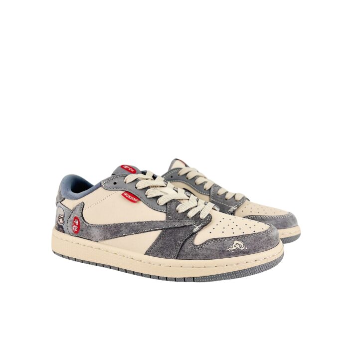 NIKE AIR JORDAN 1 LOW X TRAVIS SCOTT OG SP MYTH WUKONG GREY CREAM CH6336 013