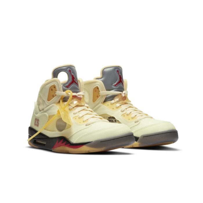 NIKE AIR JORDAN 5 X OFF WHITE PLOT TWIST SAIL CT8480 100