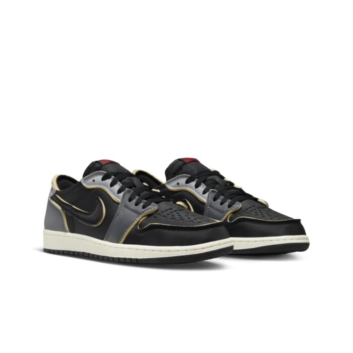 NIKE AIR JORDAN 1 LOW BLACK AND SMOKE GREY DV0982 006
