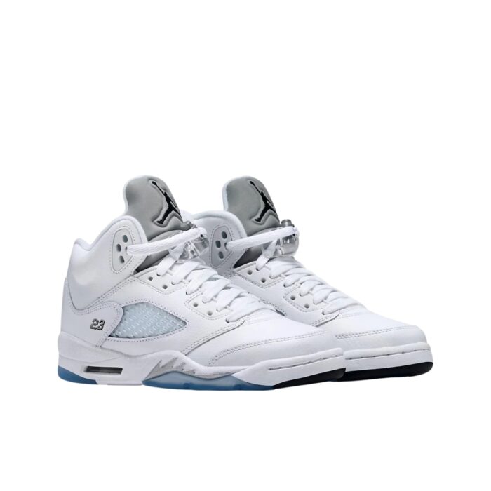 NIKE AIR JORDAN 5 RETRO METALLIC WHITE 136027 130