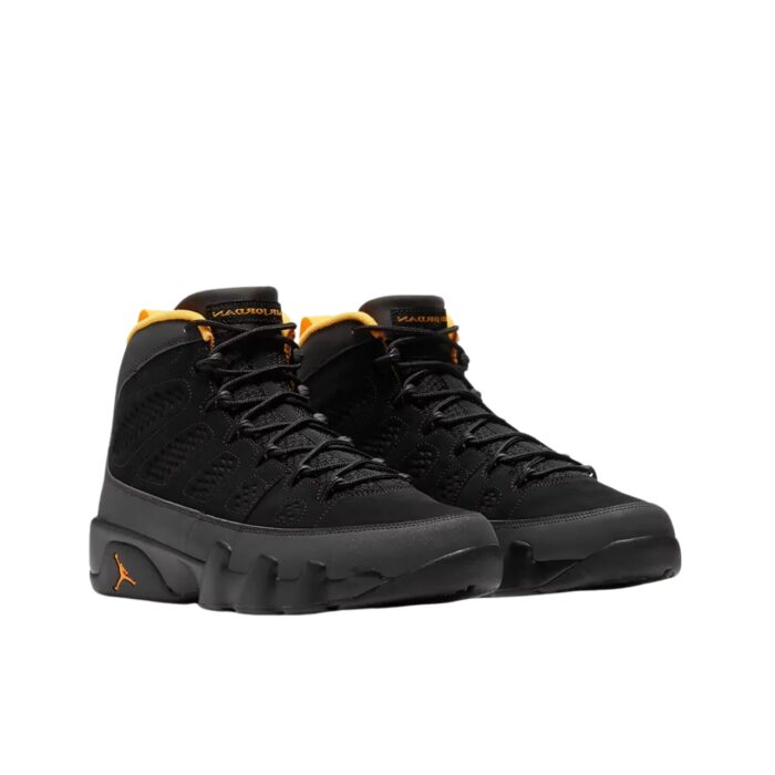 NIKE AIR JORDAN 9 RETRO GS DARK CHARCOAL UNIVERSITY GOLD 302359 070