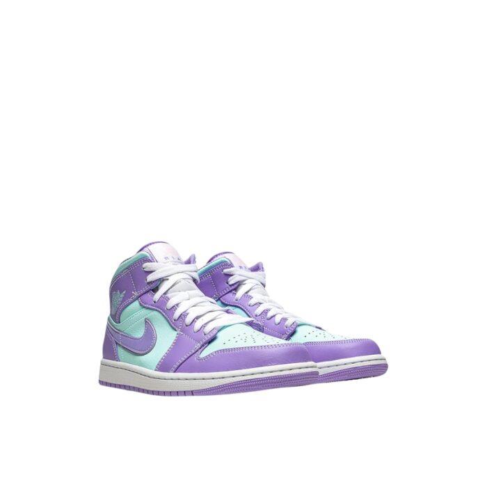 NIKE AIR JORDAN 1 MID PURPLE AQUA PURPLE PULSE GLACIER BLUE WHITE ARCTIC PUNCH 554724 500