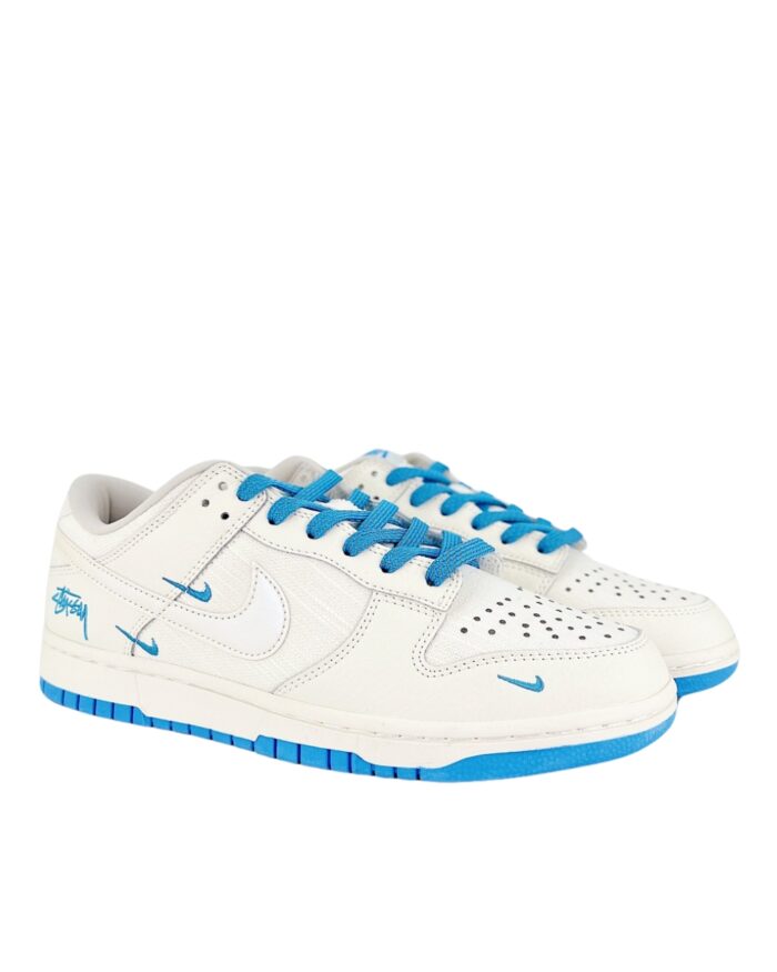 NIKE DUNK LOW STUSSY WHITE LIGHT BLUE KK1888 014