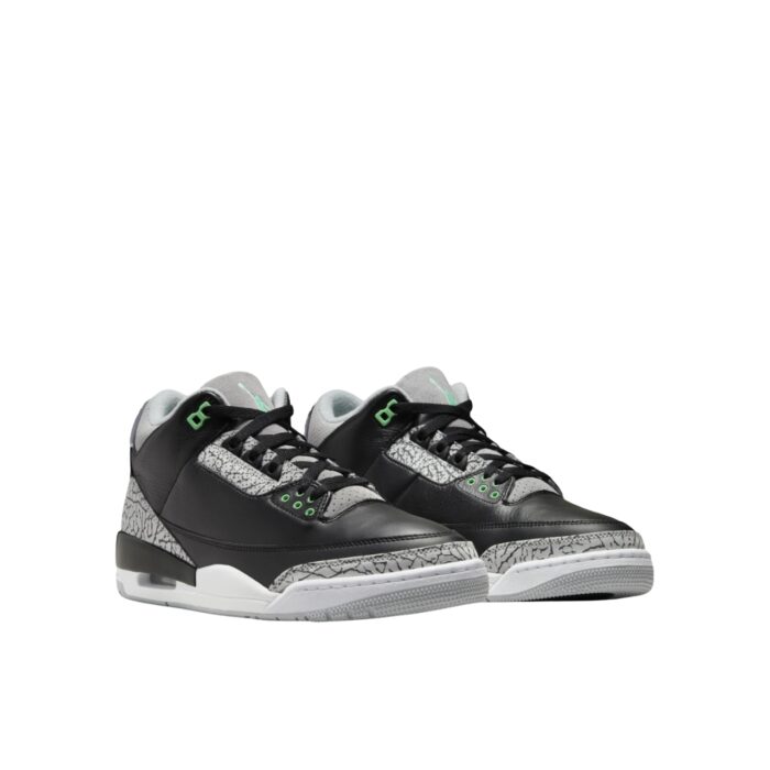NIKE AIR JORDAN 3 GREEN GLOW BLACK WOLF GREY WHITE CT8532 031