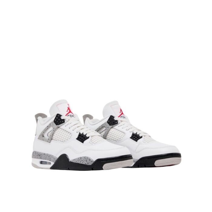 NIKE AIR JORDAN 4 WHITE CEMENT 2025 SUMMIT WHITE FIRE RED TECH GREY BLACK FV5029 100