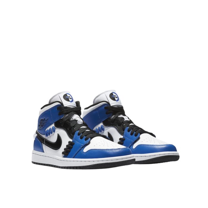 NIKE AIR JORDAN 1 MID SE GAME ROYAL WHITE BLUE BLACK CV0152 401