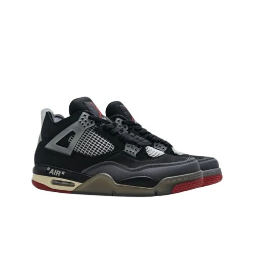 NIKE AIR JORDAN 4 RETRO X OFF WHITE BRED CV9388 001