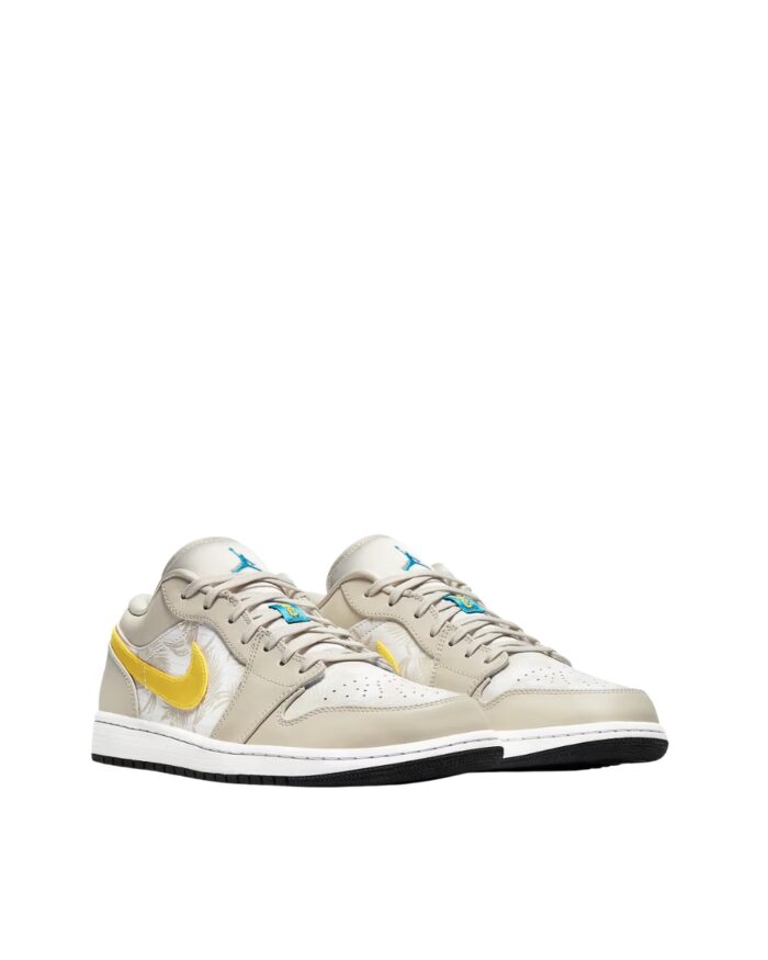 NIKE AIR JORDAN 1 LOW PALM TREE LIGHT OREWOOD BROWN AMARILLO WHITE LASER BLUE CK3022 107