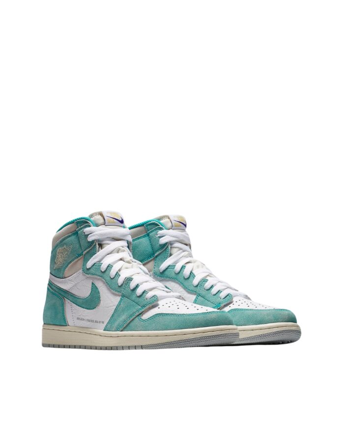 NIKE AIR JORDAN 1 RETRO HIGH TURBO GREEN SAIL WHITE LT SMOKE GREY 555088 311
