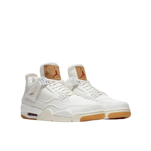 NIKE AIR JORDAN 4 X LEVI'S WHITE DENIM AO2571 100