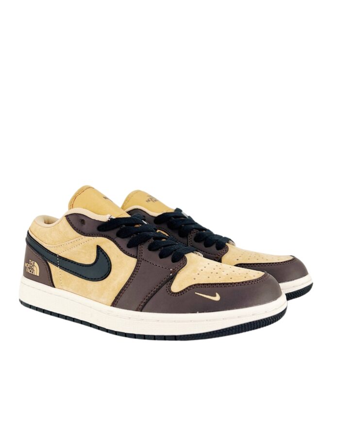 NIKE AIR JORDAN 1 LOW X THE NORTH FACE AROQUE BROWN