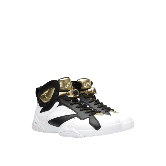 NIKE AIR JORDAN 7 RETRO CHAMPIONSHIP PACK CHAMPAGNE WHITE METALLIC GOLD BLACK 725093 140