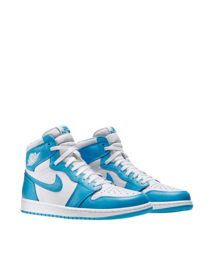 NIKE AIR JORDAN 1 RETRO UNC WHITE DK POWDER BLUE 555088 117