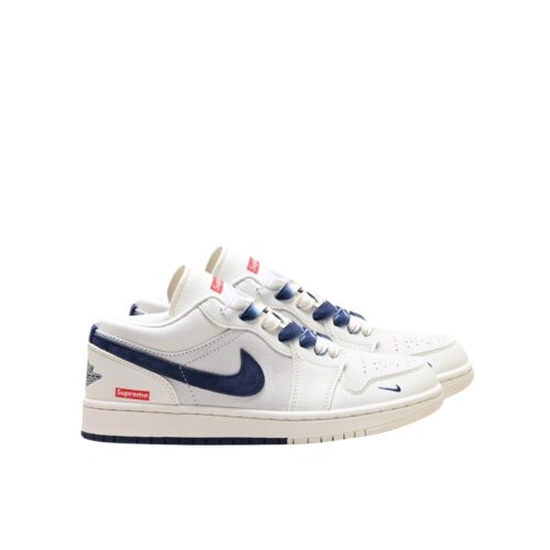 NIKE AIR JORDAN 1 LOW X SUPEREME WHITE BLUE