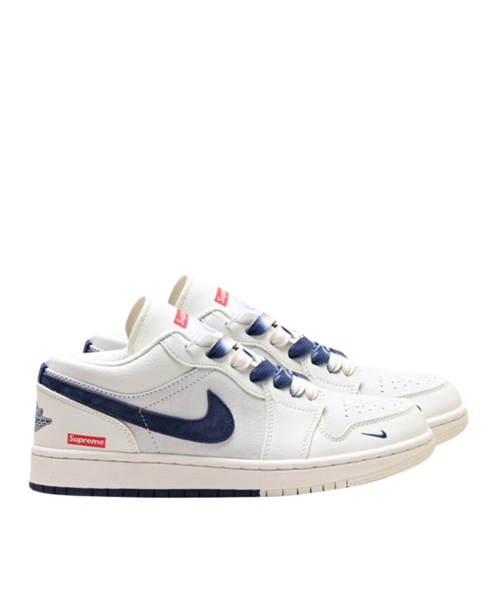NIKE AIR JORDAN 1 LOW X SUPEREME WHITE BLUE