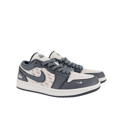 NIKE AIR JORDAN 1 LOW X STUSSY WHITE GREY XX3318 966