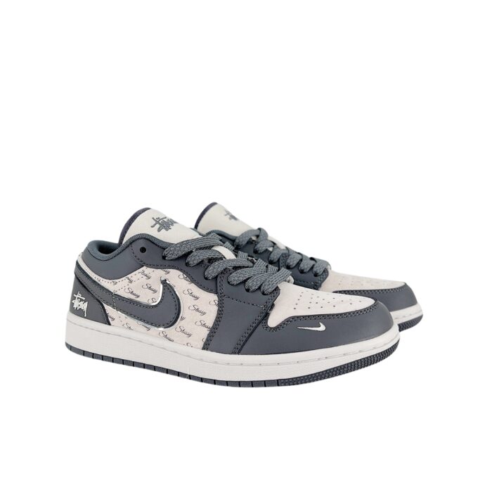 NIKE AIR JORDAN 1 LOW X STUSSY WHITE GREY XX3318 966