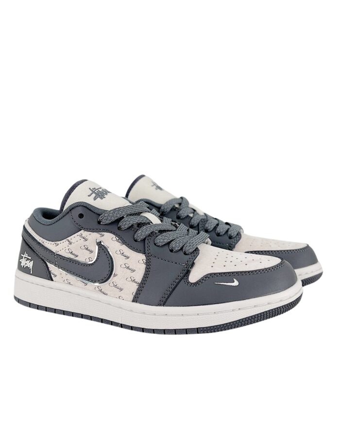NIKE AIR JORDAN 1 LOW X STUSSY WHITE GREY XX3318 966