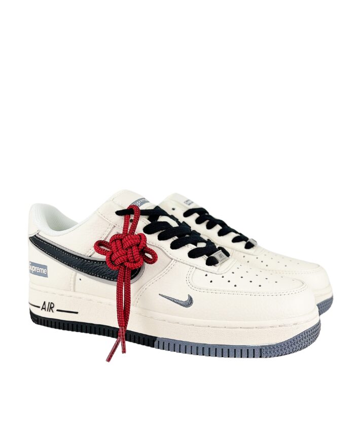 NIKE AIR FORCE 1 07 LOW SUPREME BLACK GREY OFF WHITE XZ6188 362
