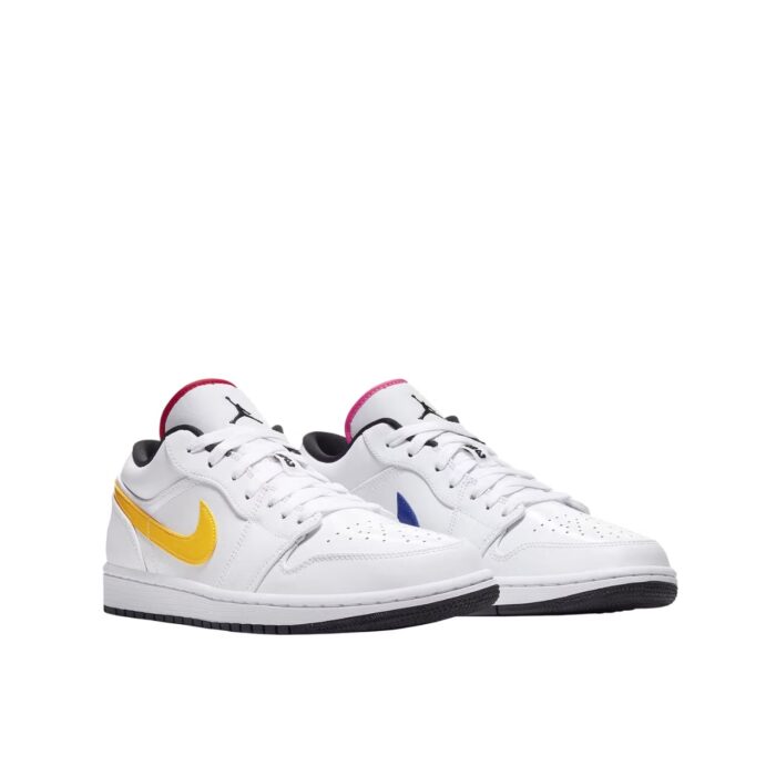 NIKE AIR JORDAN 1 LOW WHITE MULTICOLOR CW7009 100