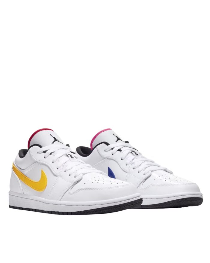 NIKE AIR JORDAN 1 LOW WHITE MULTICOLOR CW7009 100