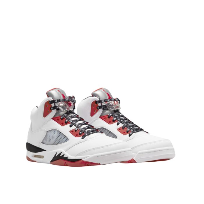 NIKE AIR JORDAN 5 RETRO QUAI 54 WHITE UNIVERSITY RED BLACK DJ7903 106
