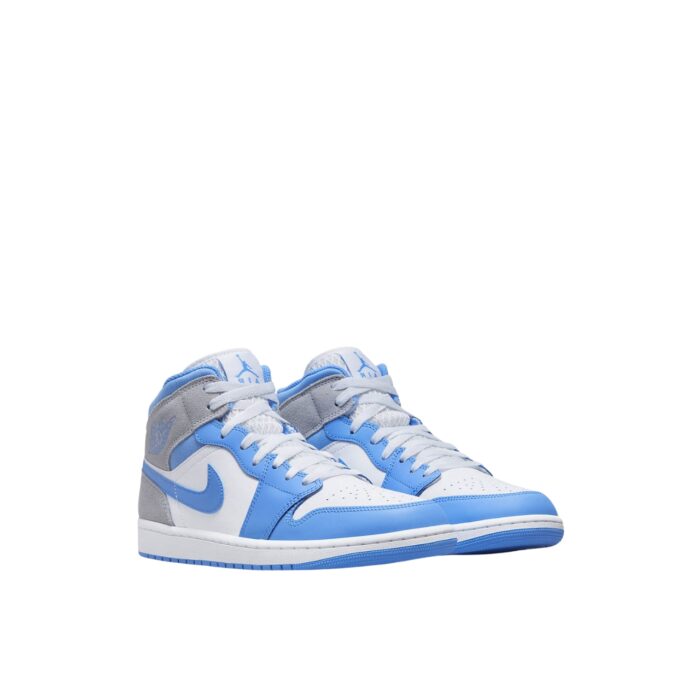 NIKE AIR JORDAN 1 MID UNIVERSITY BLUE WHITE DX9276 100