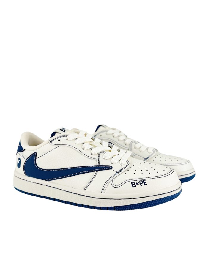 NIKE AIR JORDAN 1 LOW X BAPE X TRAVIS SCOTT OG SP BEIGE BLUE CH6336 008