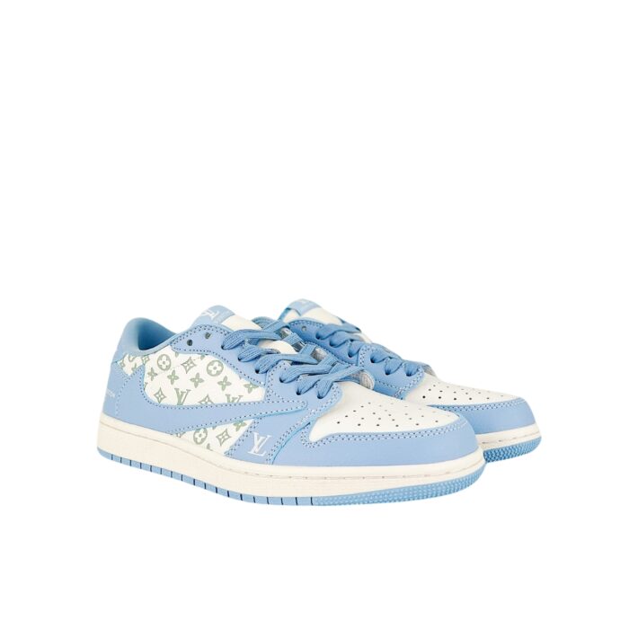 NIKE AIR JORDAN 1 LOW X TRAVIS SCOTT X LOUIS VUITTON BLUE WHITE