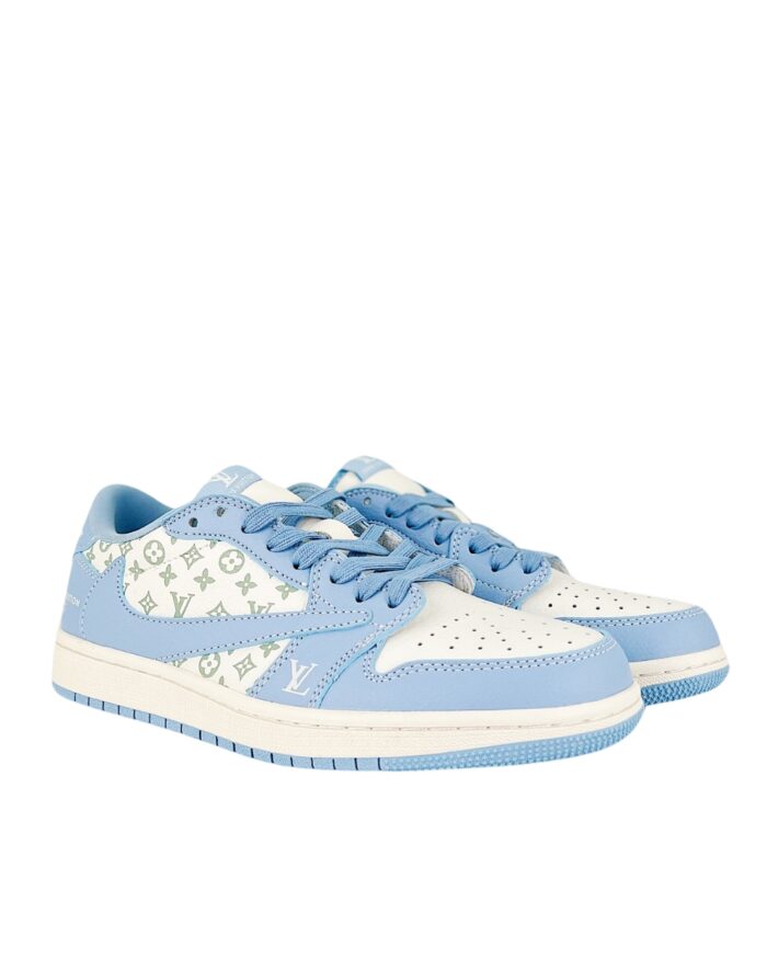 NIKE AIR JORDAN 1 LOW X TRAVIS SCOTT X LOUIS VUITTON BLUE WHITE