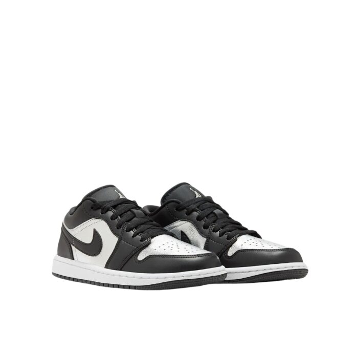NIKE AIR JORDAN 1 LOW SE BLACK WHITE METALLIC SILVER DA5551 001