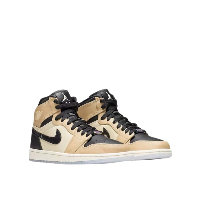 NIKE AIR JORDAN 1 RETRO HIGH MUSHROOM BLACK FOSSIL PALE IVORY MUSHROOM AH7389 003