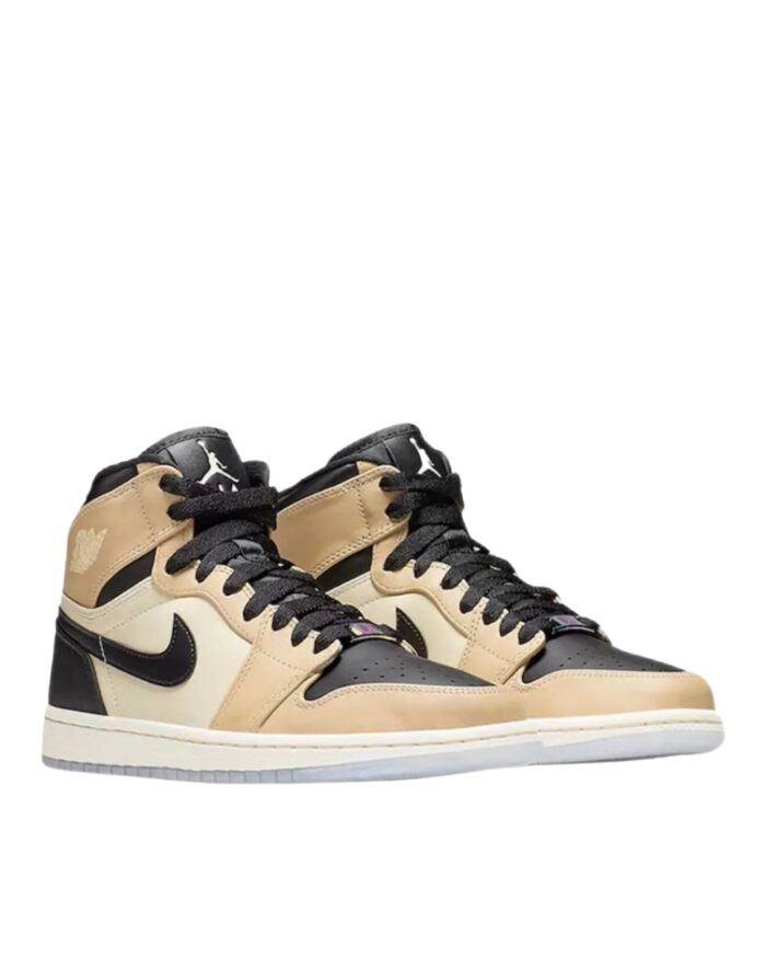 NIKE AIR JORDAN 1 RETRO HIGH MUSHROOM BLACK FOSSIL PALE IVORY MUSHROOM AH7389 003