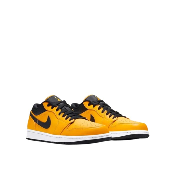 NIKE AIR JORDAN 1 LOW UNIVERSITY GOLD BLACK WHITE 553558 700