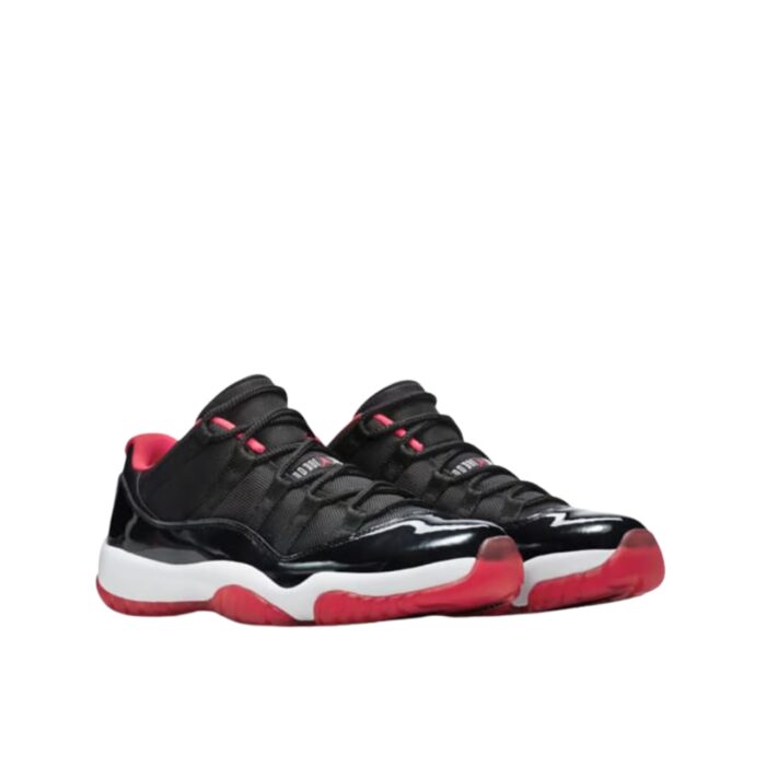 NIKE AIR JORDAN 11 RETRO LOW BRED BLACK TRUE RED WHITE 528895 012