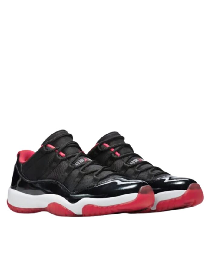 NIKE AIR JORDAN 11 RETRO LOW BRED BLACK TRUE RED WHITE 528895 012