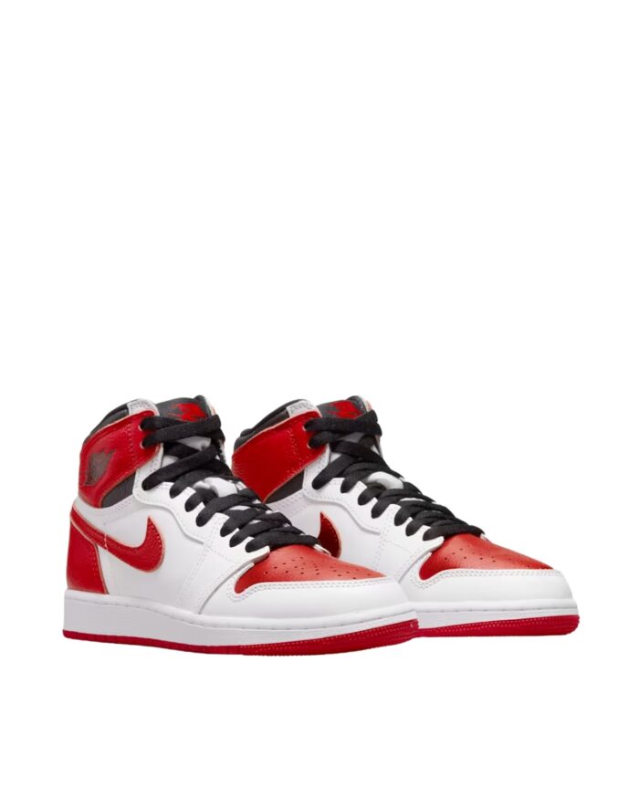 NIKE AIR JORDAN 1 HIGH OG HERITAGE WHITE UNIVERSITY RED BLACK 555088 161