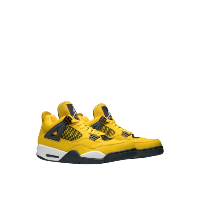 NIKE AIR JORDAN 4 RETRO LIGHTNING YELLOW BLACK 314254 702