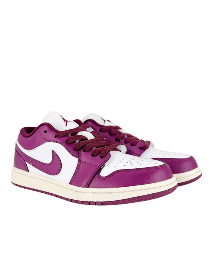 NIKE AIR JORDAN 1 LOW WHITE FIREBERRY DC0774 161