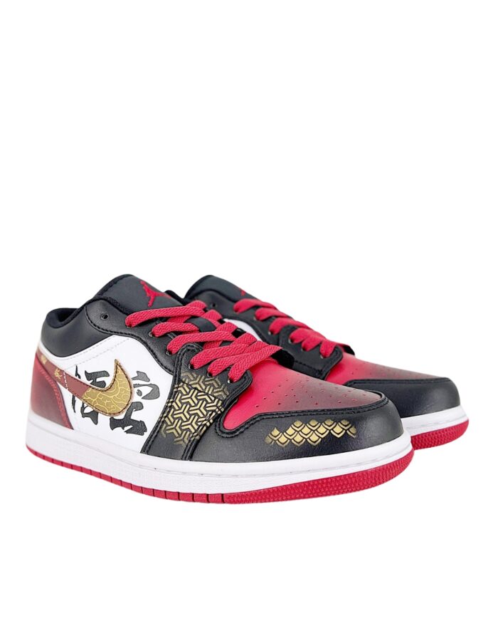 NIKE AIR JORDAN 1 LOW BLACK MYTH WUKONG BLACK RED