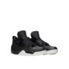 NIKE AIR JORDAN 4 RETRO PONY HAIR BLACK SAIL 819139 010