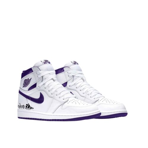 NIKE AIR JORDAN 1 RETRO HIGH OG WMNS WHITE COURT PURPLE CD0461 151