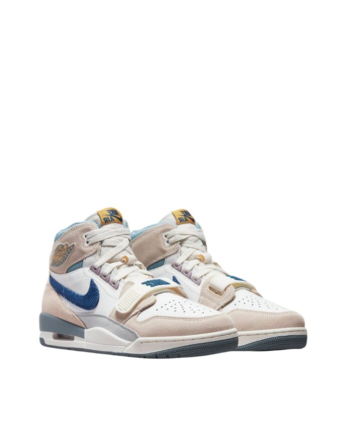 NIKE AIR JORDAN LEGACY 312 CORDUROY SWOOSH CREAM WHITE BLUE DQ53487 141