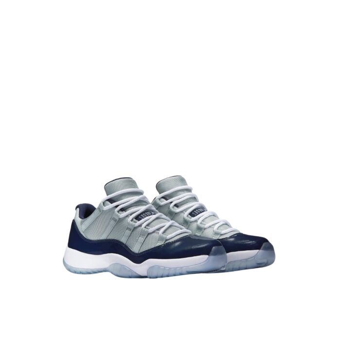NIKE AIR JORDAN 11 RETRO LOW GEORGETOWN GREY MIST WHITE MIDNIGHT NAVY 528895 007