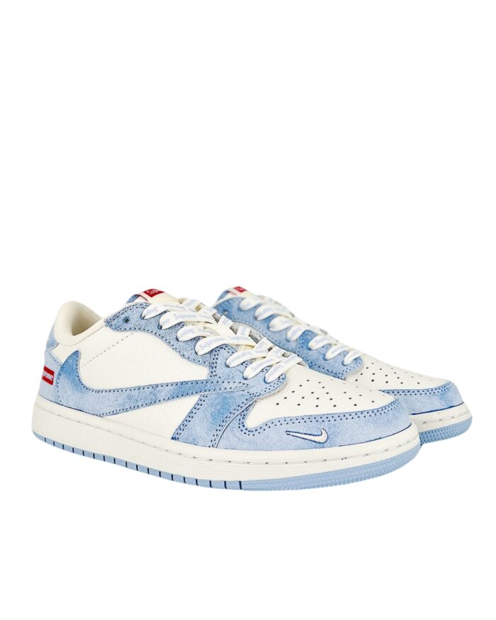 NIKE AIR JORDAN 1 LOW X TRAVIS SCOTT X SUPREME BLUE WHITE CH6336 010