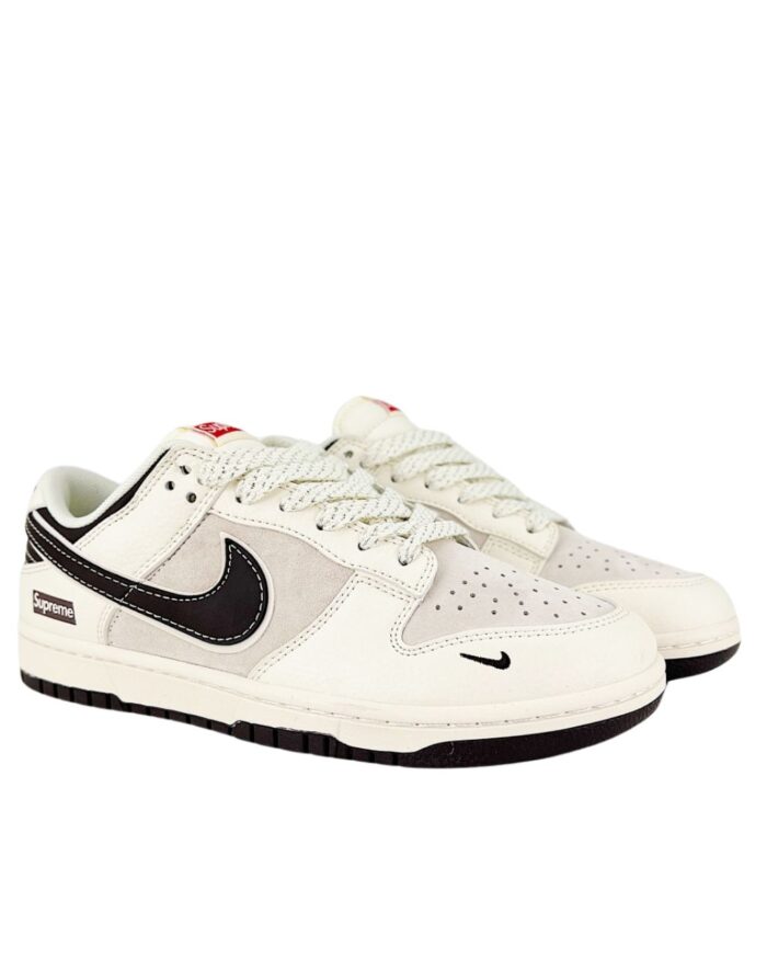 NIKE DUNK SB LOW X SUPREME BLACK BEIGE