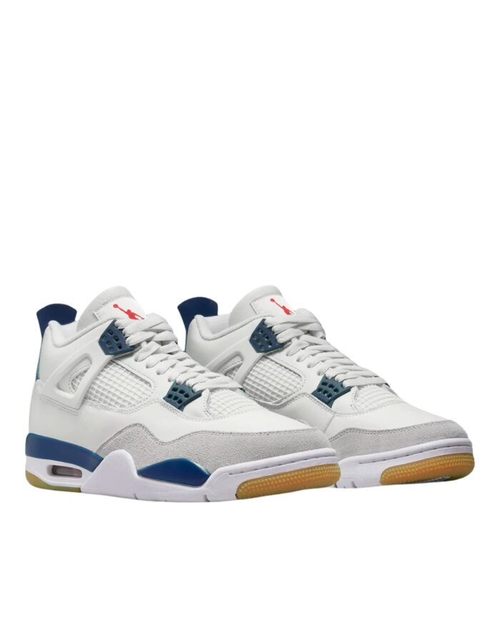 NIKE AIR JORDAN 4 SUMMIT WHITE NAVY NEUTRAL GREY GUM YELLOW VARSITY RED DR5415 100