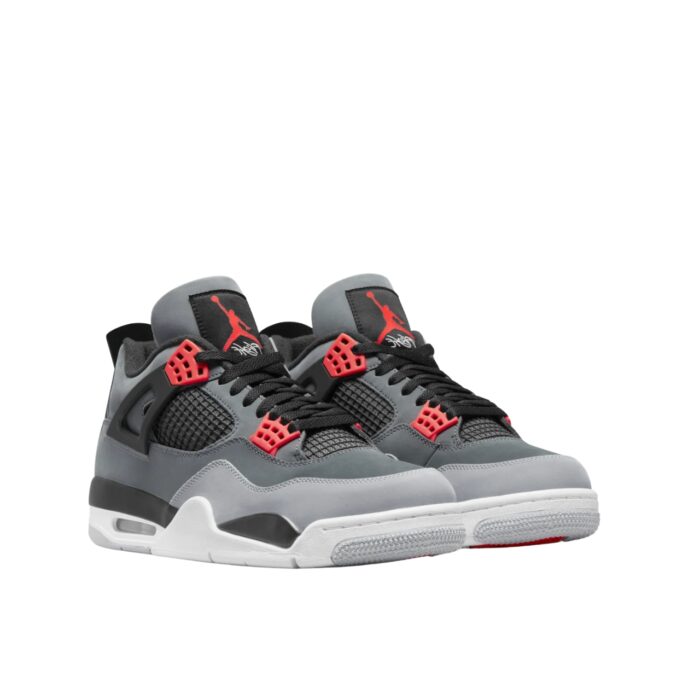 NIKE AIR JORDAN 4 INFRARED DARK GREY INFRARED BLACK CEMENT GREY DH6927 061