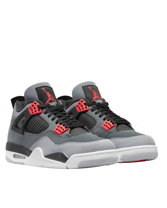 NIKE AIR JORDAN 4 INFRARED DARK GREY INFRARED BLACK CEMENT GREY DH6927 061