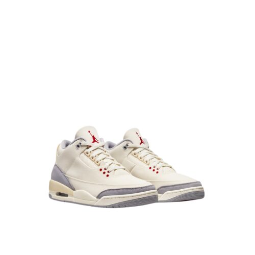 NIKE AIR JORDAN 3 MUSLIN UNIVERSITY RED CEMENT GREY SAIL DH7139 100